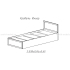 Кровать ЮНИОР (Астрид) (0,80х2,0) с основанием