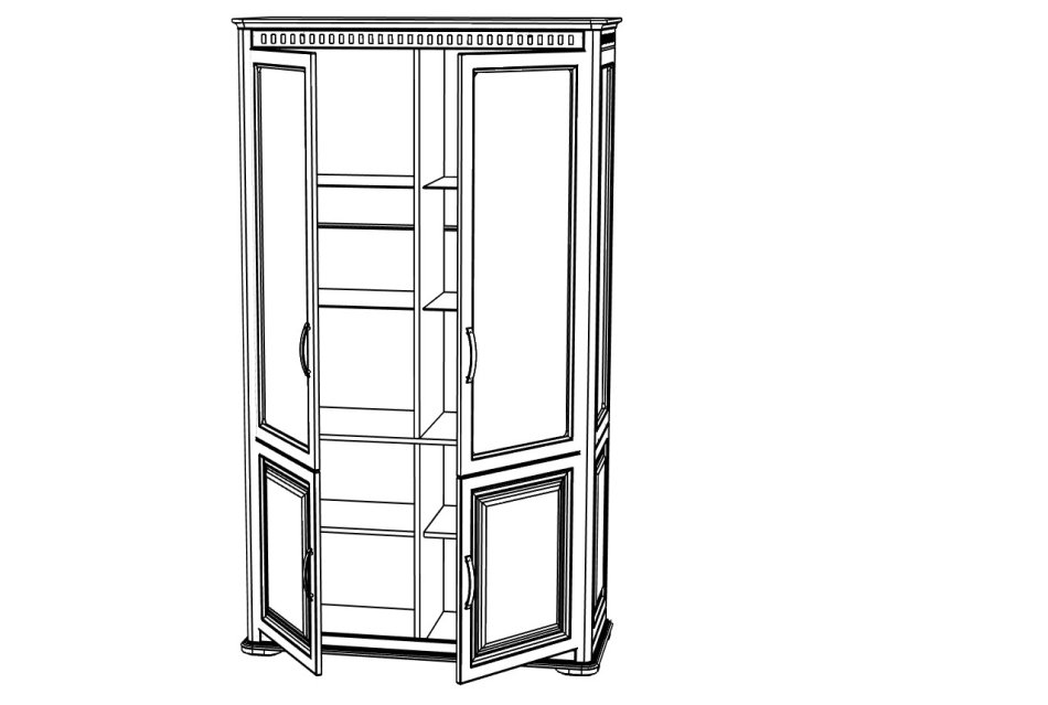 МАРСЕЛЬ  №19 Шкаф витрина