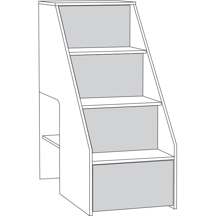 Джуниор Шкаф многоцелевого назначения 10.23(лестница) Джуниор Шкаф многоцелевого назначения 10.23(лестница)