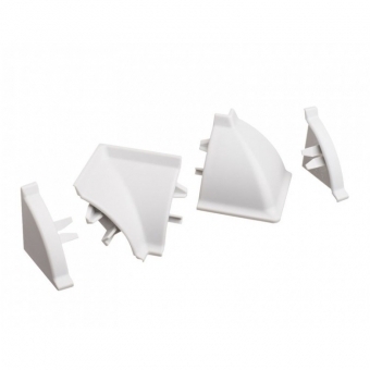 Комплект углов и заглушек для углового профиля(2 заглушки, 1 угол  внешний,1 внутренний )