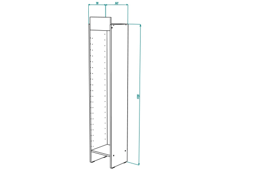Стелаж  под образцы МДФ, Собран