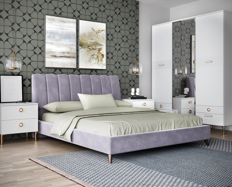 Кровать ШАРМ (1,60х2,0м) K-1 без дна, Собран