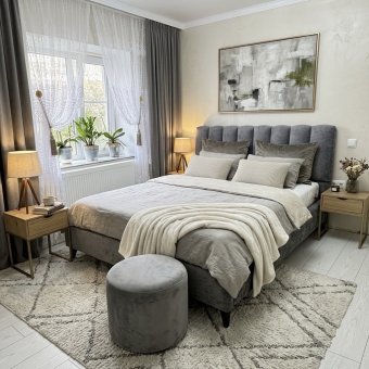 Кровать ШАРМ (1,60х2,0м) K-1 без дна, Собран Кровать ШАРМ (1,60х2,0м) K-1 без дна, Собран