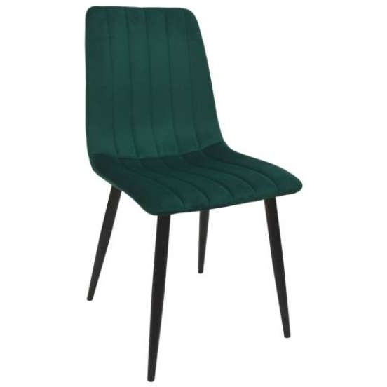 Scaun DC-90P~N56 Catifea Green+Balck legs