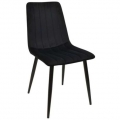 Scaun DC-90P~N66 Catifea Black+Black Legs