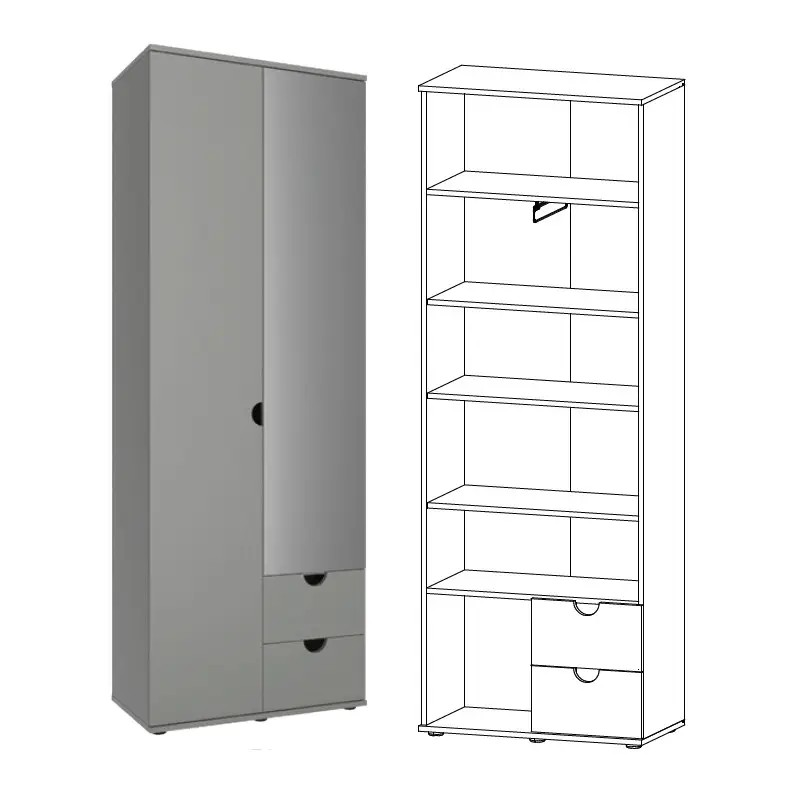 ЕЛЬБА Шкаф 2Д2Ш