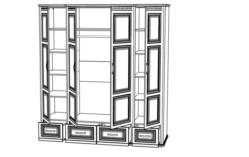 Марсель 2 №04 Шкаф