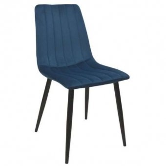 Scaun DC-90P~N63 Catifea Dark Blue+Black Legs