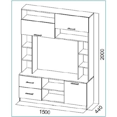 АМАРЕТТИ 1 Тумба под телерадиоаппаратуру