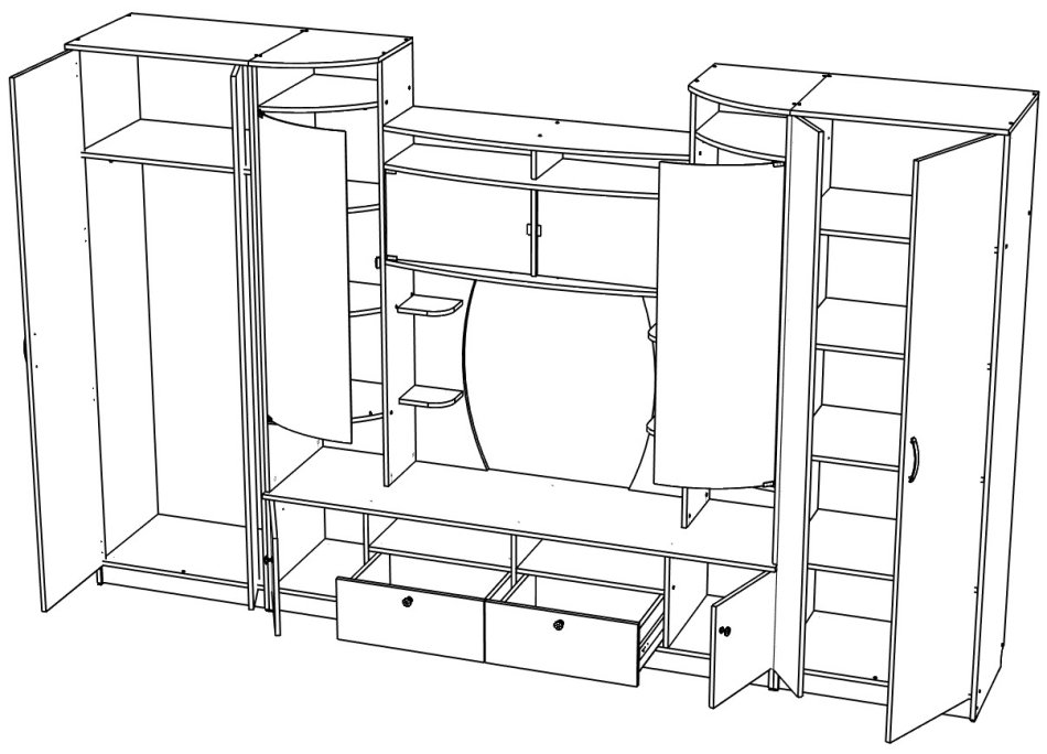 Гостиная МЛ - 5 (3532), Собран