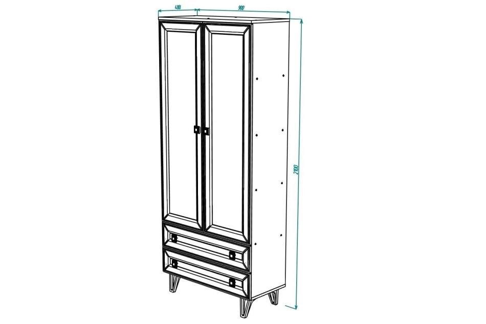 МИРА №23 шкаф 2-х дв 900