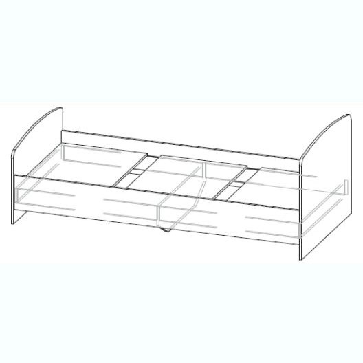 Рио 1" Кровать одинарная
