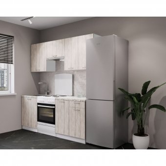 Кухня  Омега - 3 (2,00 / 1,40м)(без столешницы)