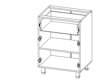 КОРПУС Стол 600 1я2дв