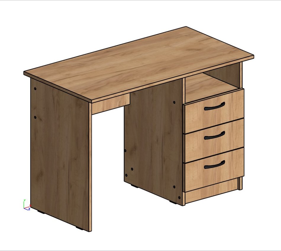 Стол письменный МЛ- 2 , Собран