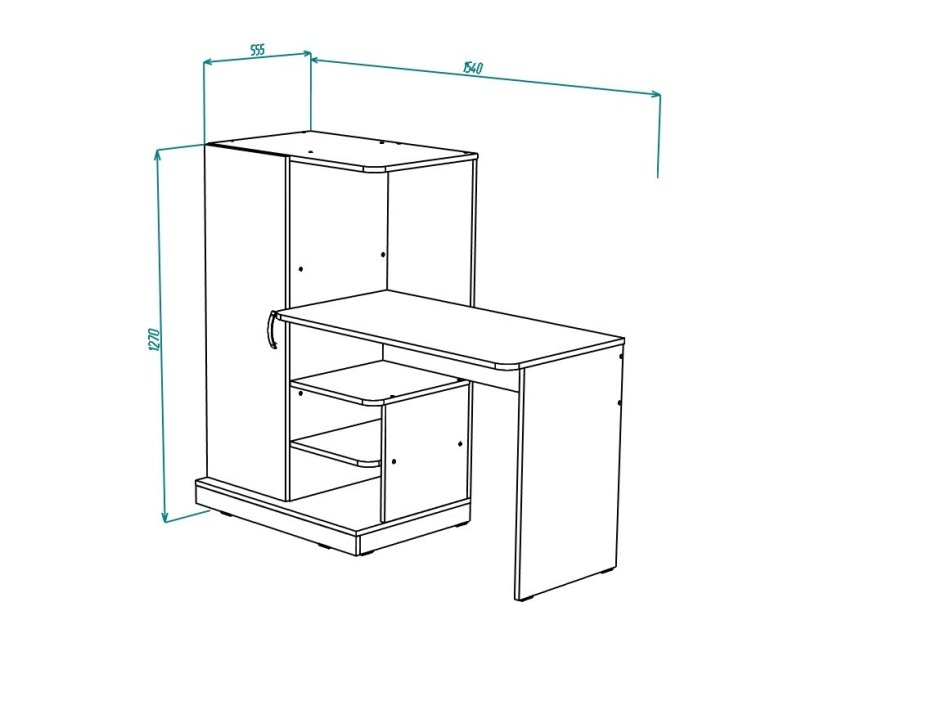 Стол письменный МЛ-15