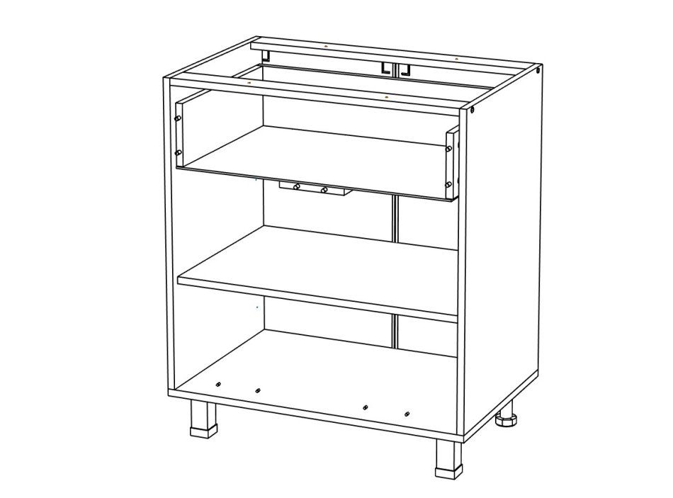 КОРПУС Стол 800 1ящ2дв